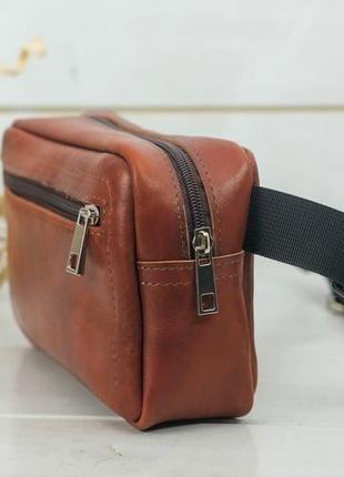 Женская кожаная сумка "модель №59", кожа итальянский краст, цвет вишня4 фото