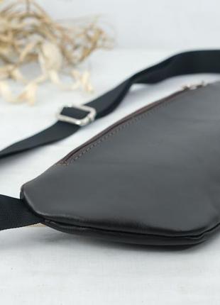Женская кожаная сумка "модель №60", гладкая кожа, цвет шоколад4 фото
