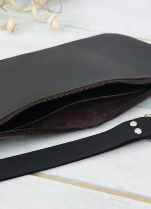 Женская кожаная сумка "модель №60", гладкая кожа, цвет шоколад6 фото