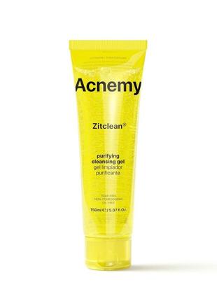 Очищуючий гель для жирної та комбінованої шкіри acnemy zitclean, 150 ml, акнемі, клінсер, очисник4 фото