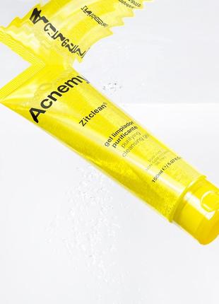 Очищающий гель для жирной и комбинированной кожи acnemy zitclean, 150 ml, акнеми, клинсер, очиститель5 фото