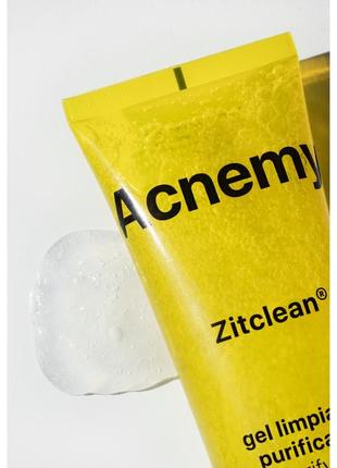 Очищуючий гель для жирної та комбінованої шкіри acnemy zitclean, 150 ml, акнемі, клінсер, очисник7 фото