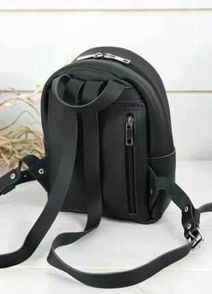 Женский кожаный рюкзак "колибри", кожа grand, цвет черный5 фото