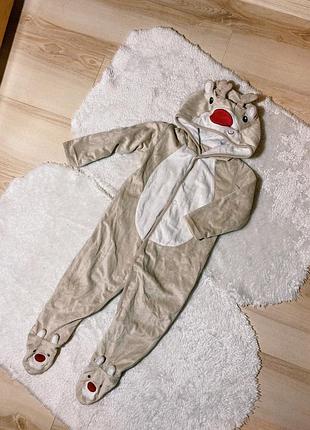 Комбінезон.боді.дитячий чоловічок.новорічний боді. 12-18 міс