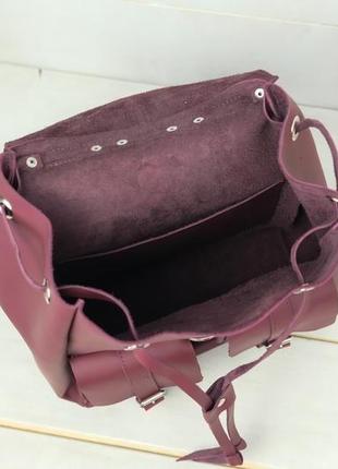 Женский кожаный рюкзак "джейн", кожа grand, цвет бордо6 фото