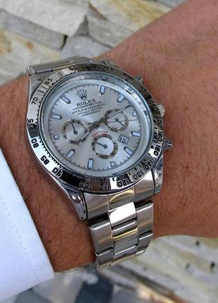 Белые наручные часы rolex / ролекс6 фото