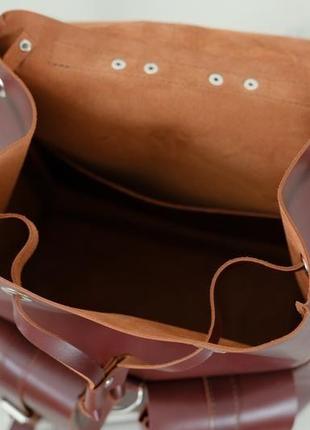 Женский кожаный рюкзак "джейн", кожа итальянский краст, цвет вишня5 фото