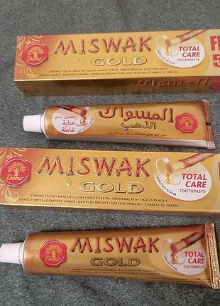 Зубна паста dabur miswak gold комплексний захист 170 г (120+50 г)