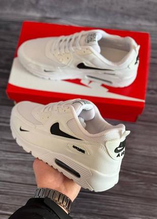 Мужские кроссовки nike air max 90 white3 фото