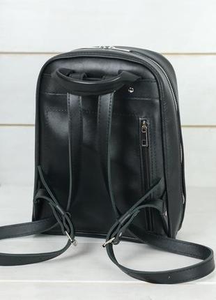 Женский кожаный рюкзак "анталья", гладкая кожа, цвет черный5 фото