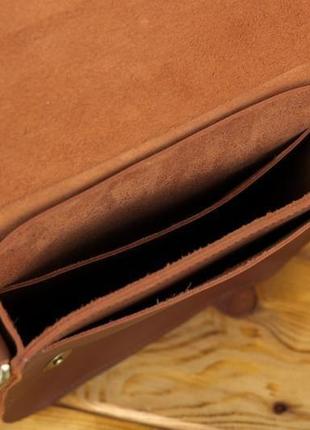 Мужская кожаная сумка "генри", кожа grand, цвет виски6 фото