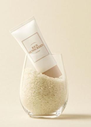 Минеральный солнцезащитный крем i'm from rice sunscreen spf50+ pa++++ (50 мл)2 фото