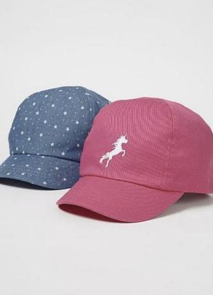 Кепки для девочки 1-3 года