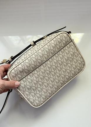 Молочная сумка parker medium vanilla michael kors6 фото