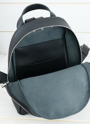 Женский кожаный рюкзак "лимбо", размер большой, натуральная кожа grand, цвет чёрный5 фото