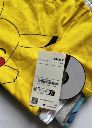 Комплект футболок для хлопчика 134 см pokemon,pikachu7 фото