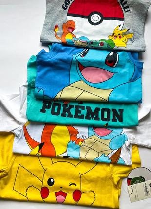 Комплект футболок для хлопчика 134 см pokemon,pikachu