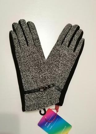 Рукавички теплі красиві сенсорні5 фото