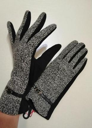 Рукавички теплі красиві сенсорні4 фото