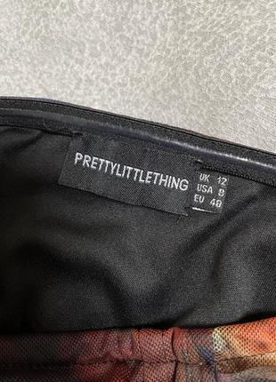 Сукня міні з незвичним принтом 5