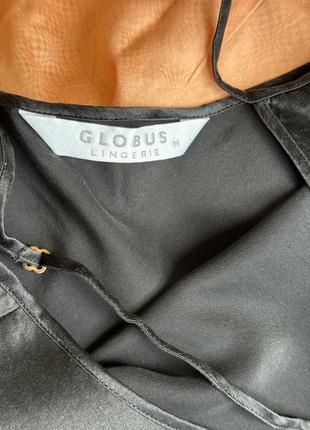 Шелковая черная майка пеньюар globus натуральный шелк, шелк, шилк, silk6 фото