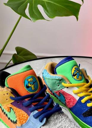 Nike sb dunk low x grateful dead bears multicolor4 фото