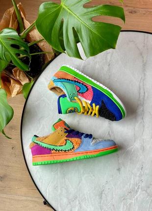 Nike sb dunk low x grateful dead bears multicolor1 фото