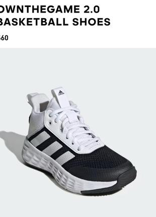 Adidas ownthegame 2.0 оригинал!
текстильные подростковые высокие кроссовки баскетбольные кроссовки кросiвки хайтопы ботинки на мальчика р.38