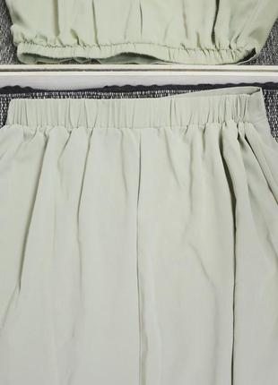Новая оливковая миди юбка dazy by asos4 фото
