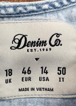 Платье джинсовое платье туника denim.co 16-18 u92 фото