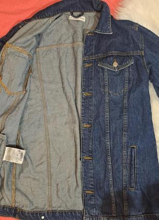 Джинсовый удлиненный пиджак, джинсова куртка mango размер xs-s   можно и на м6 фото