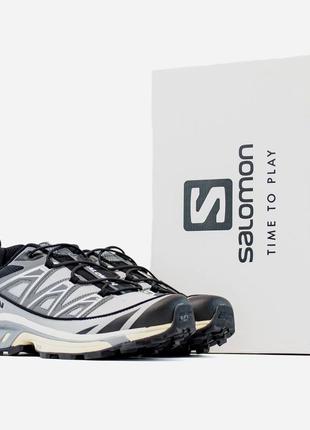 Мужские кроссовки salomon xt-6 expanse grey black4 фото