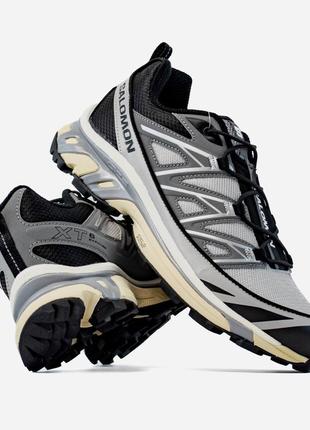 Чоловічі кросівки salomon xt-6 expanse grey black1 фото