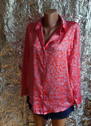 Шифоновая длинная рубашка