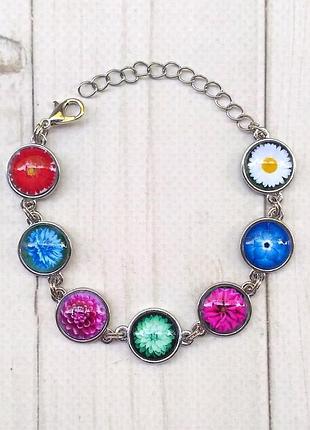 Браслет цветы 5