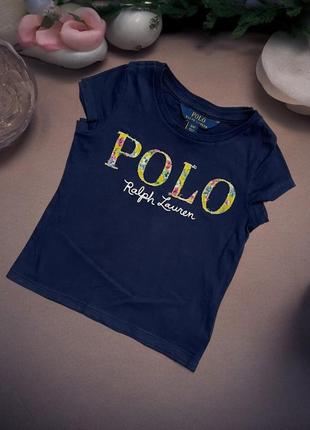 Оригинальная футболка polo ralph lauren на девочку 3 года