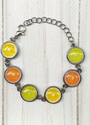 Браслет цитрусовий лимон лайм апельсин