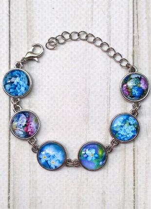 Браслет цветы 6