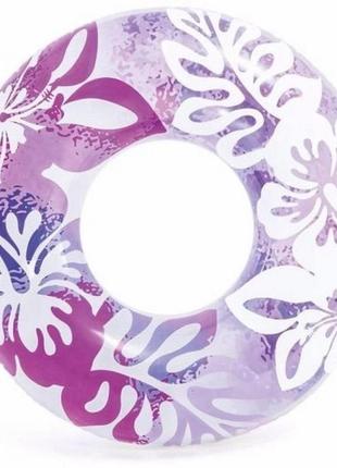 Надувной круг "пальмовые листья" 59251, 91 см (фиолетовый) от imdi1 фото