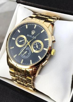 Мужские золотые наручные часы rolex / ролекс5 фото