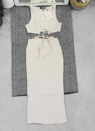 Нова бежева сукня missguided2 фото
