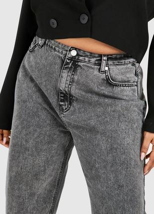 Серые джинсы от boohoo брюки джинсовые штаны7 фото
