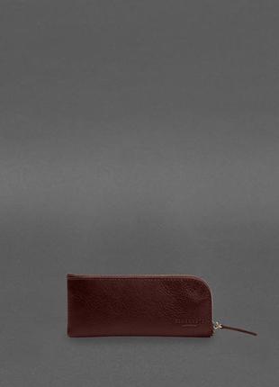 Шкіряна кишенькова ключниця 5.0 бордова
