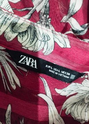 Волшебная блузка в яркий принт успешного испанского бренда zara7 фото