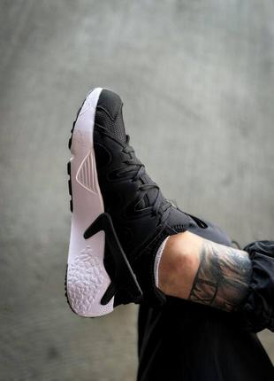 Мужские кроссовки nike air huarache craft"black white"8 фото