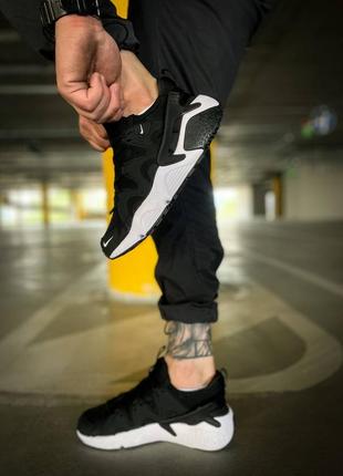 Мужские кроссовки nike air huarache craft"black white"3 фото