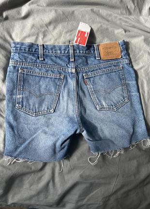 Шорты мужские джинсовые винтажные levis7 фото