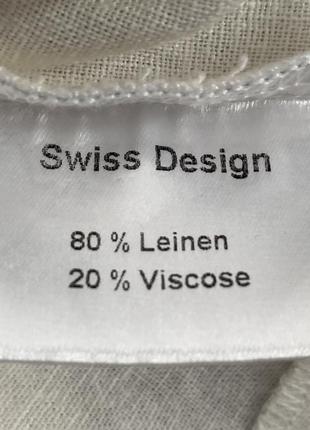 Великий розмір дизайнерська лляна блуза кардиган niederberger розмір універсальний швейцарія6 фото
