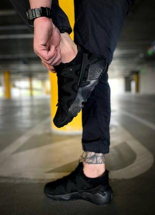 Мужские кроссовки nike air huarache craft"black"7 фото