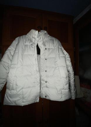 Куртка белая демисезон1 фото
